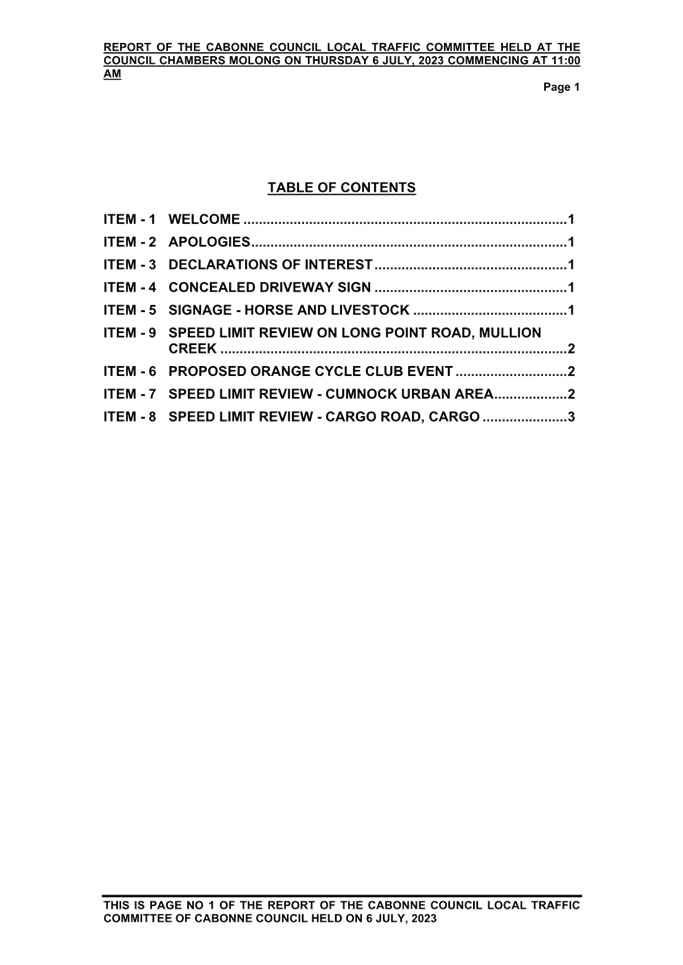 A table of contents with text

Description automatically generated