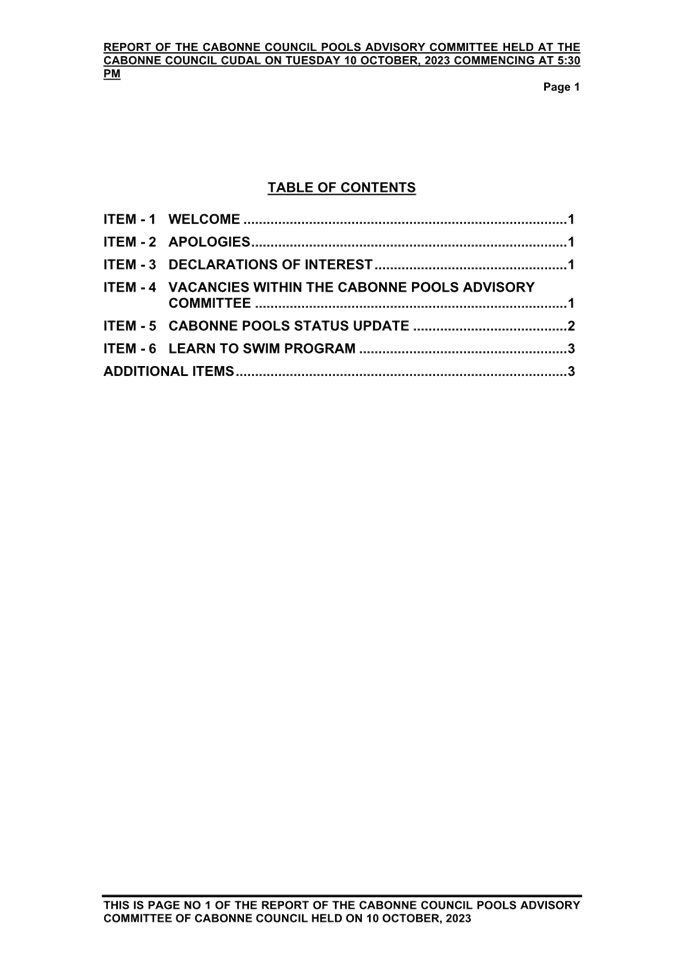 A table of contents with black text

Description automatically generated