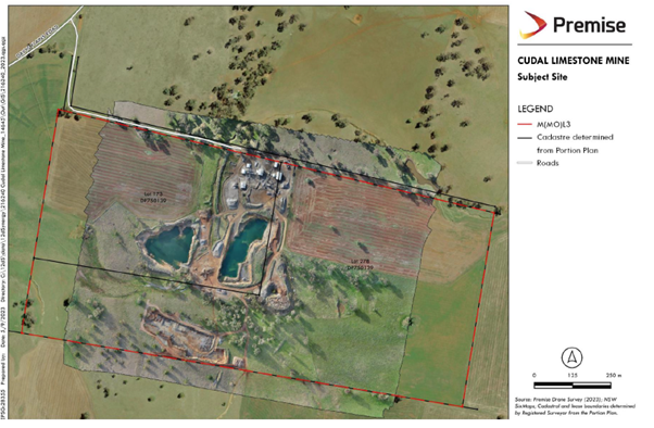 A satellite view of a farm

Description automatically generated