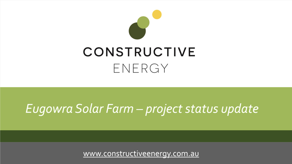 A logo for a solar farm

Description automatically generated