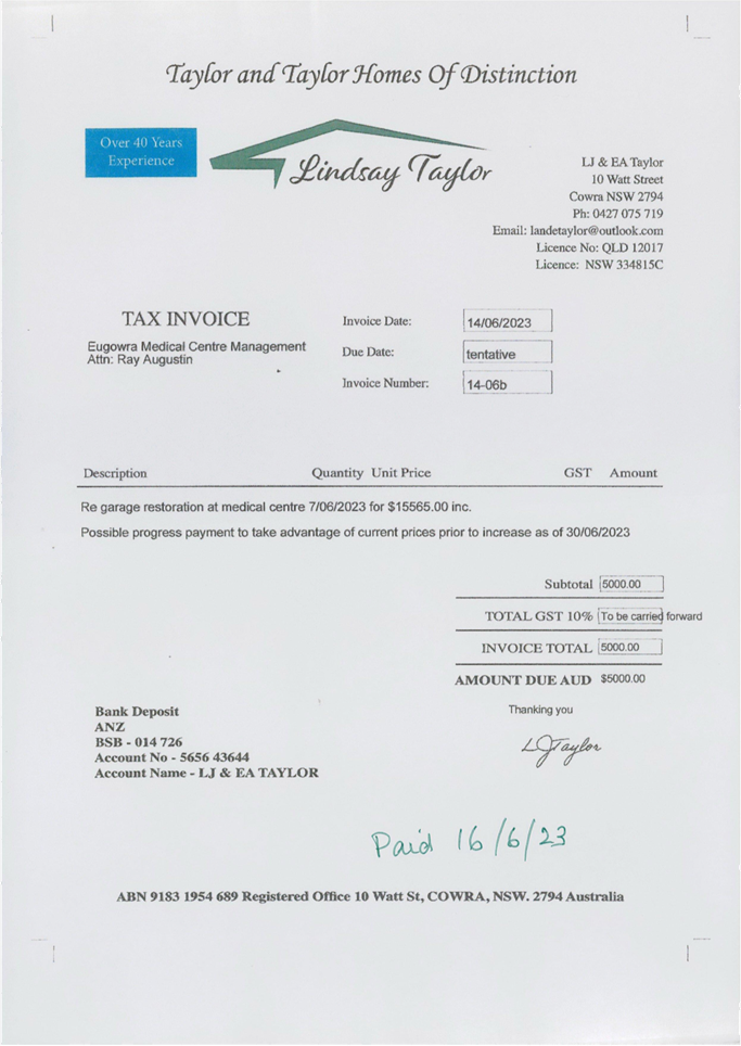A close-up of a tax invoice

Description automatically generated